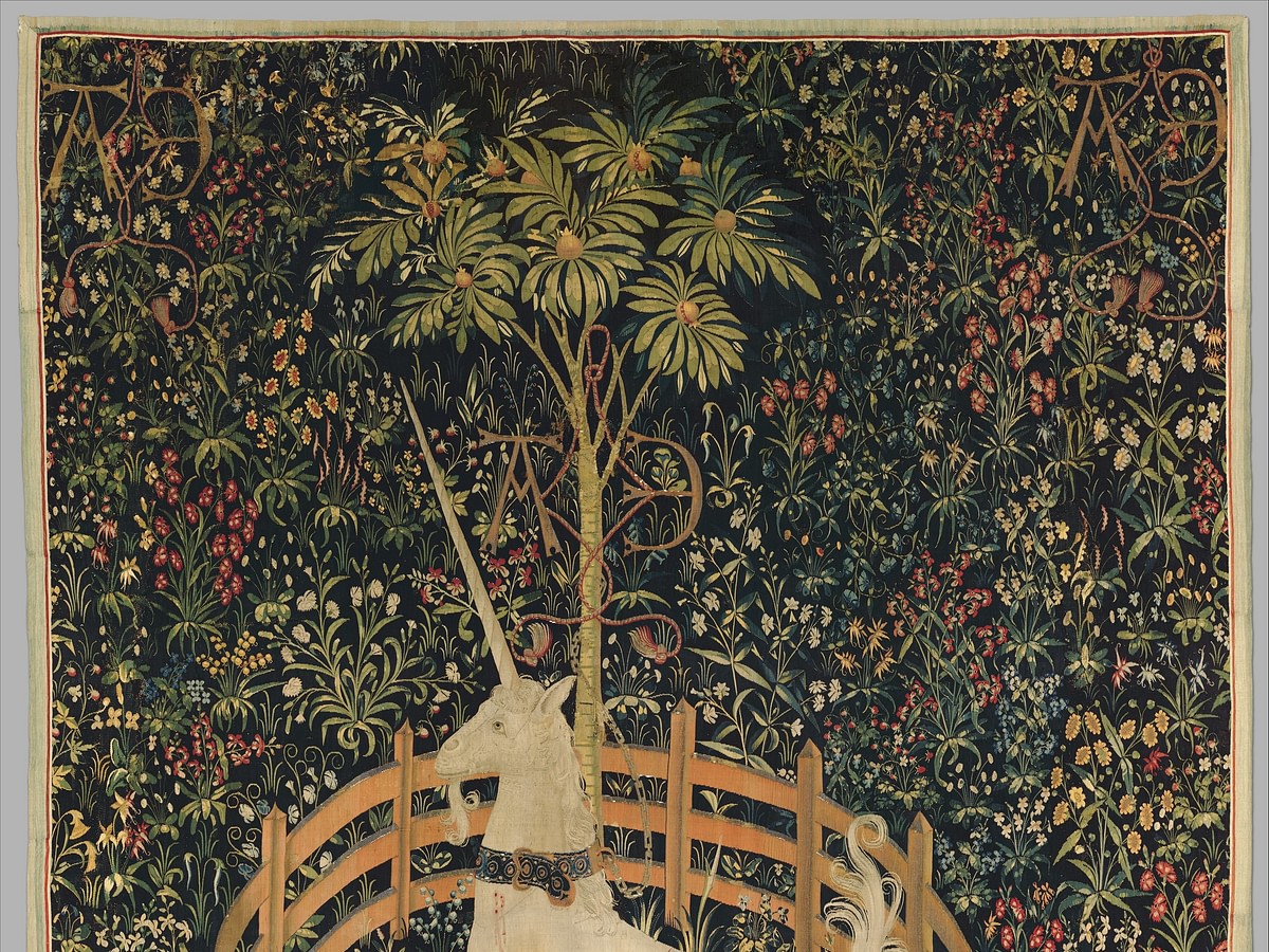 The Unicorn Rests in a Garden Illustration World History