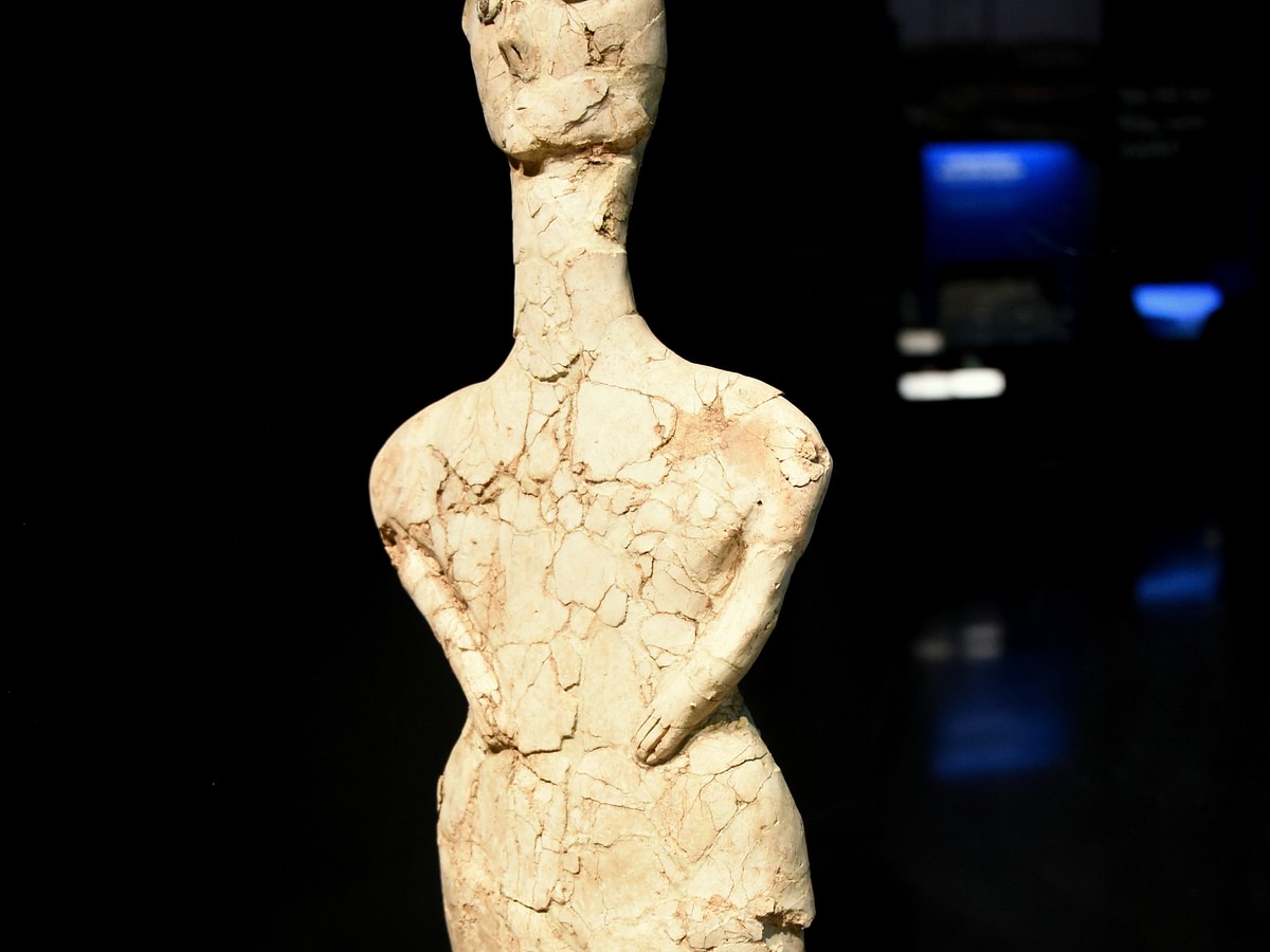 Human Statue from Ain Ghazal (Illustration) - World History 