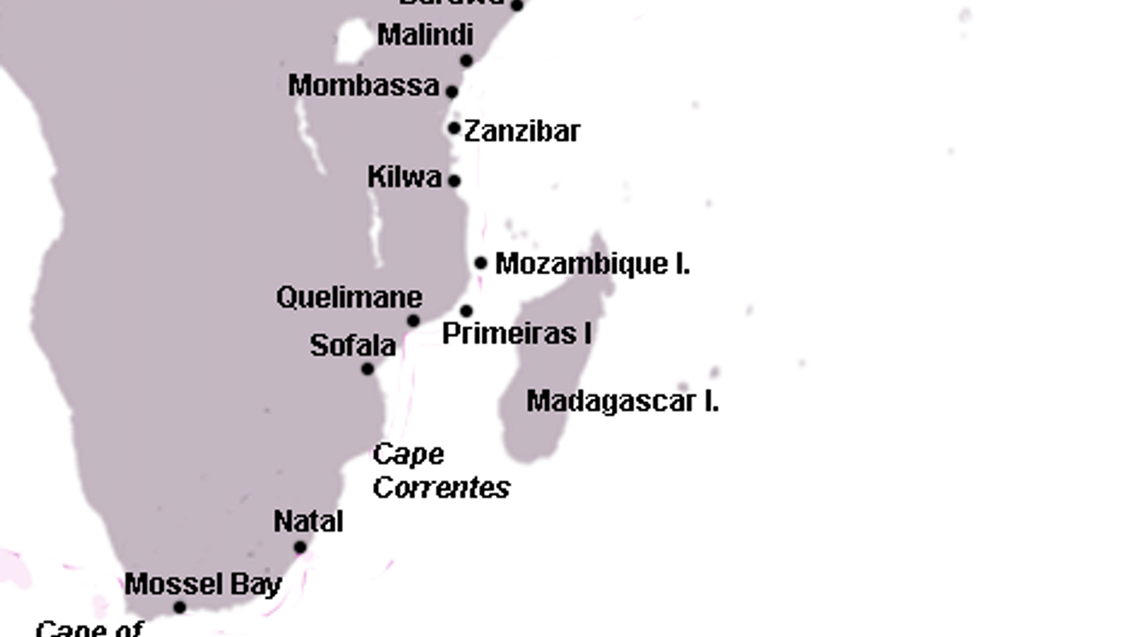 kilwa map