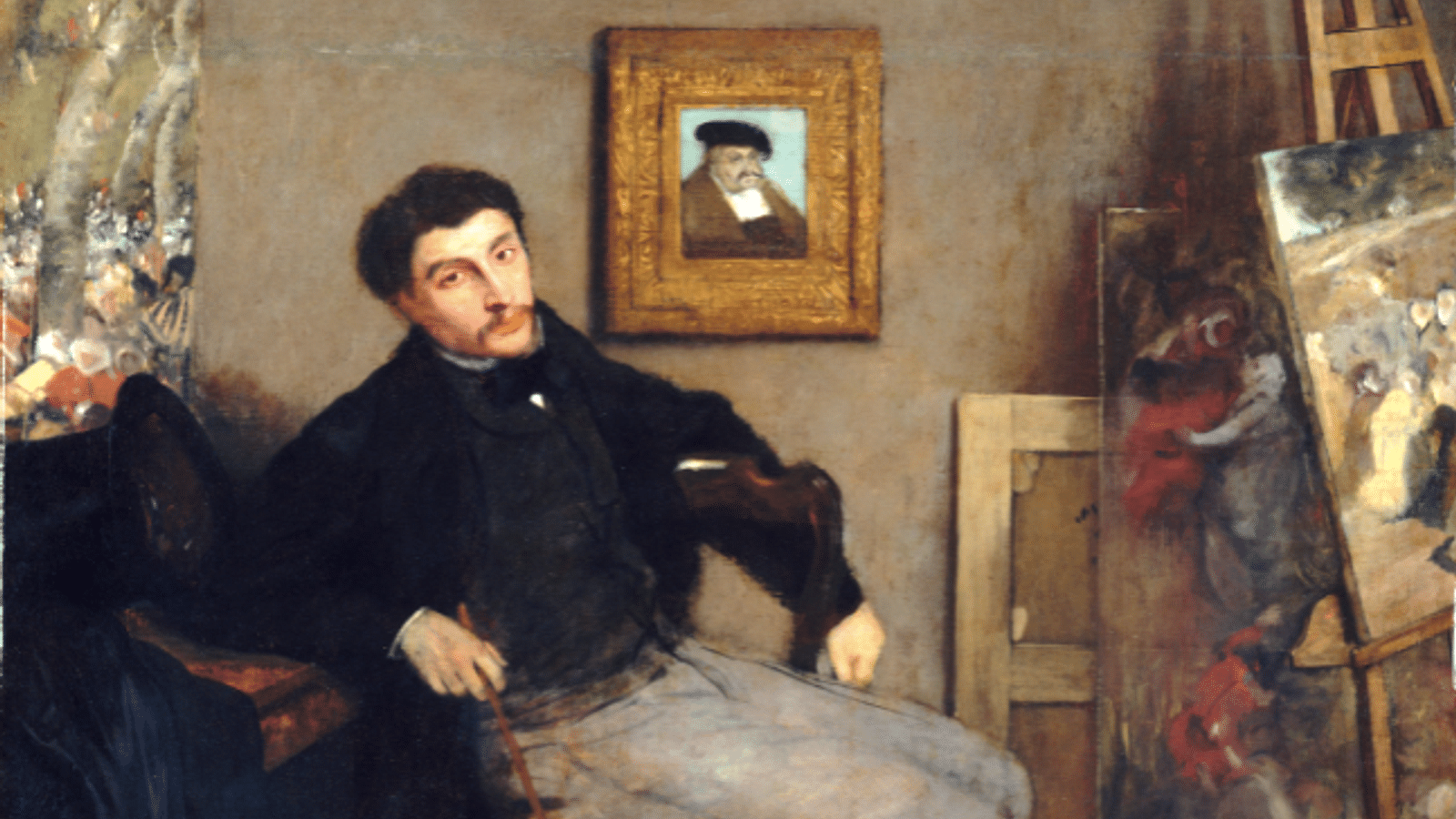 Portrait of Tissot by Degas Illustration World History