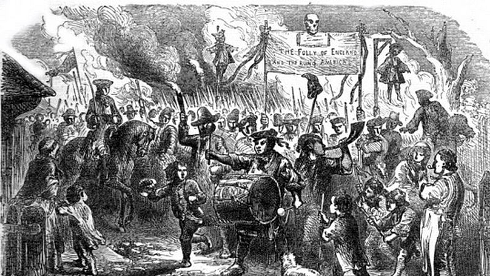 Stamp Act Riots in Boston August 1765 Illustration World