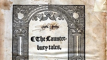 Title Page of Canterbury Tales