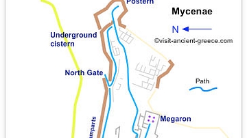 Plan of Mycenae