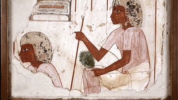 Stela of Scribe Amenemhat (Illustration) - World History Encyclopedia