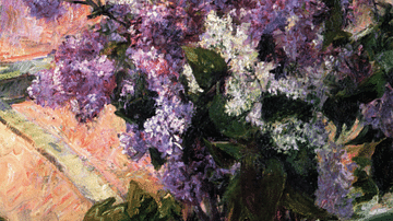 Lilacs in a Window by Cassatt