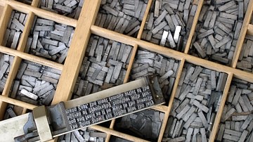 Movable Type as Invented by Johannes Gutenberg
