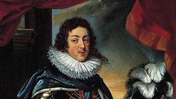 Louis XIII - portrait of his coronation by Victory