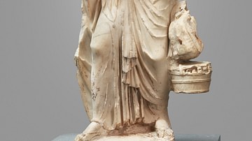 Marble Statue of an Old Woman