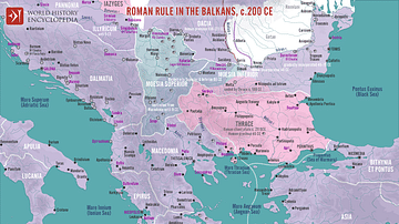 Roman Rule in the Balkans, c. 200 CE