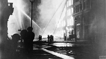 Firefighters in the London Blitz