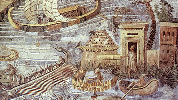 Ships on the Palestrina Mosaic