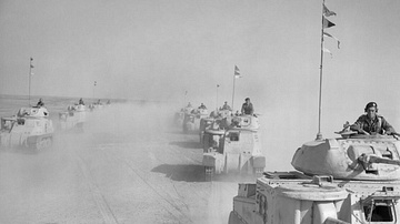 Column of Grant Tanks, North Africa Campaign