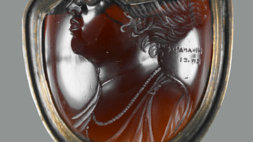 Garnet Intaglio of a Ptolemaic Queen