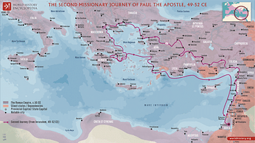 Paul the Apostle's Second Missionary Journey (c. 49-52 CE)
