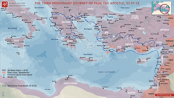 Paul the Apostle's Third Missionary Journey (c. 53-57 CE)