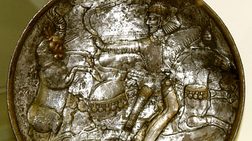 Sassanian Copper Dish