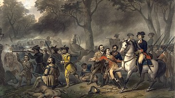 Washington at the Battle of the Monongahela