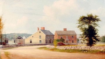 Birthplace of John Adams and John Quincy Adams in Braintree, MA