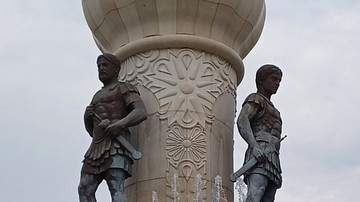 Colossal Statues of Philip II and Alexander III in Skopje