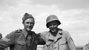 US & British Link-up, Tunisia, 1943