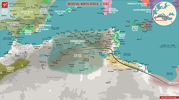 Map of Medieval North Africa, c. 1065