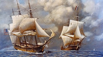 Naval Battle during the Quasi-War, between USS Constellation and L'Insurgente