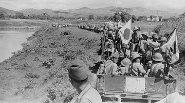 Japanese Troops Enter French Indochina, 1940