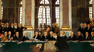 Signing the Treaty of Versailles, 1919