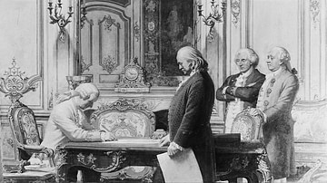 Signing of the Treaties of Alliance between the US and France, 1778