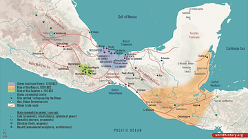 Map of the Olmec Civilization