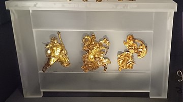 Macedonian Burial Casket Decorations from Pydna