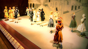 Post-WWII Paris Fashion Doll Display, Maryhill Museum