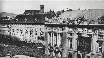 Pro-Nazi Crowd in Vienna, March 1938