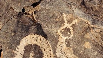 Rock Art Depicting a Horned Serpent