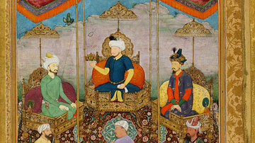 Timur Handing the Crown to Babur