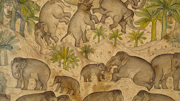 Elephants with Mythical Beasts