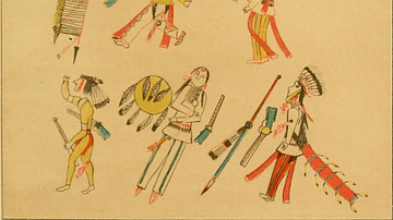 Red Horse Depiction of Sioux Casualties at the Little Bighorn