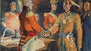 Meeting of Isaac Brock and Tecumseh