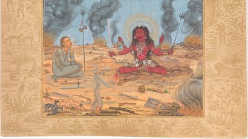 The Goddess Bhairavi Devi with Shiva