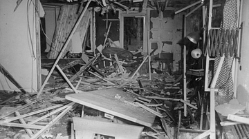 Exploded Hut after the Assassination Attempt on Hitler