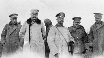 British & German Officers, Christmas Truce