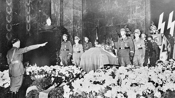 Hitler at the Funeral of Heydrich, 1942