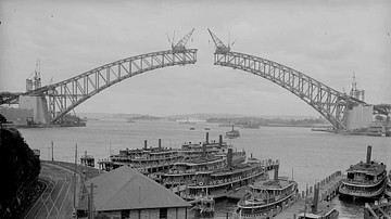 Sydney Harbour Bridge Construction