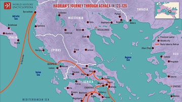 Hadrian's Journey through Achaea, 123-125