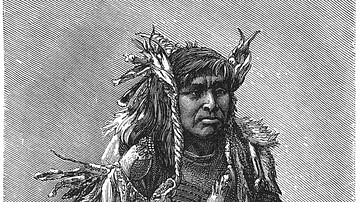 Lower Chinook Chief from Warm Spring Reservation (1886)