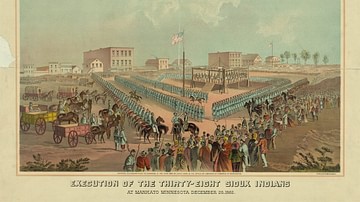 Mass Hanging of Dakota Sioux in Mankato, Minnesota