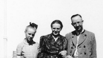 Heinrich Himmler with Wife and Daughter