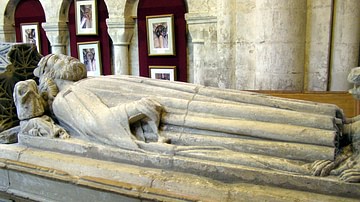 Tomb of King Aethelstan in Malmesbury Abbey