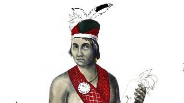 Seneca Man in Traditional Dress