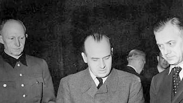 Jodl, Frank, & Rosenberg at the Nuremberg Trials